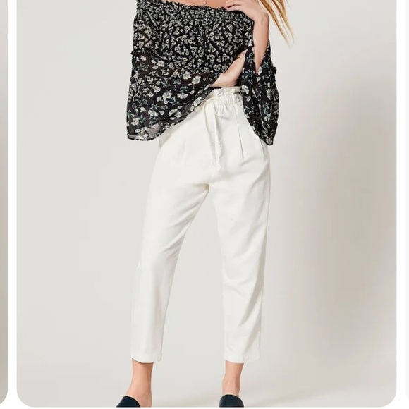Free People Margate Pleated Trouser High Paperbag Waist - Picture 1 of 7